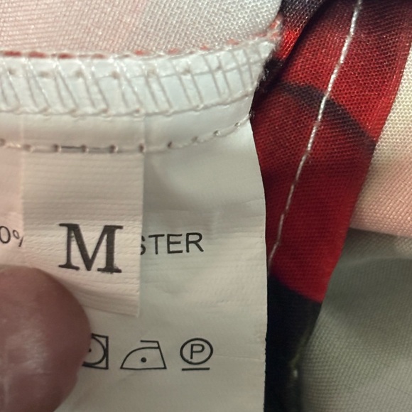 Bold Floral Maxi Dress with Red, Pink & Yellow Roses - Picture 3 of 3